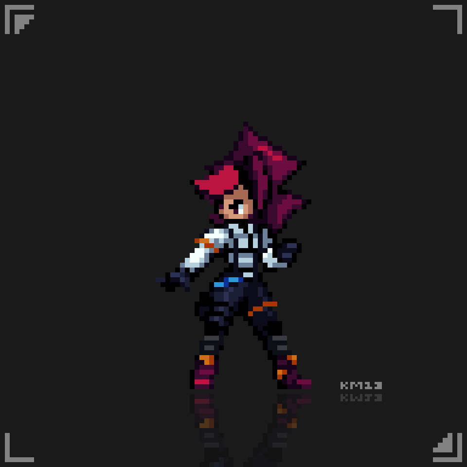Cartridverse 2 - Nicky (OC) - animated pixel art sprite