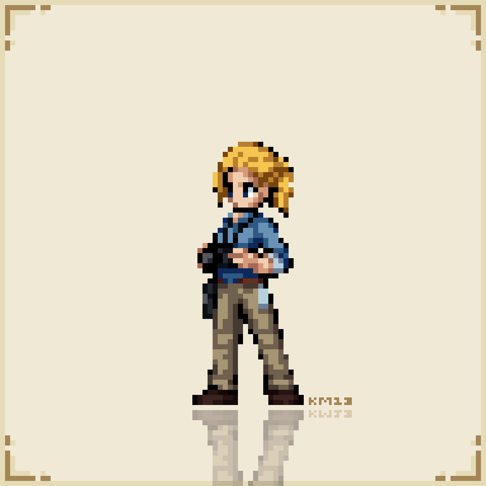 Cartridiverse 23 - Elena Fisher (Uncharted) - animated pixel art sprite