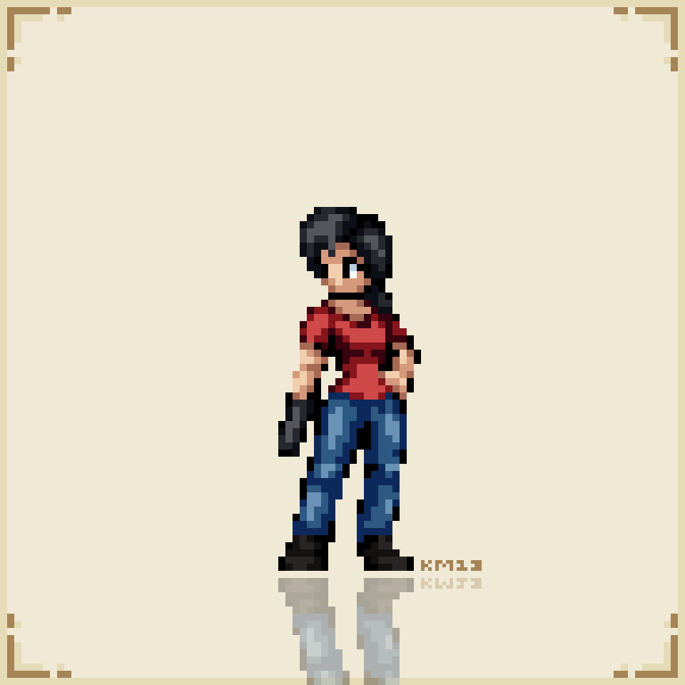 Cartridiverse 25 - Chloe Frazer (Uncharted) - animated pixel art sprite