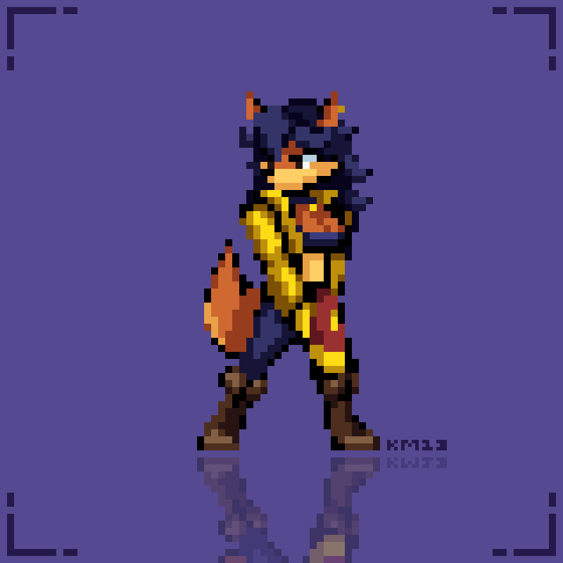 Cartridiverse 29 - Carmelita Fox (Sly Cooper) - animated pixel art sprite