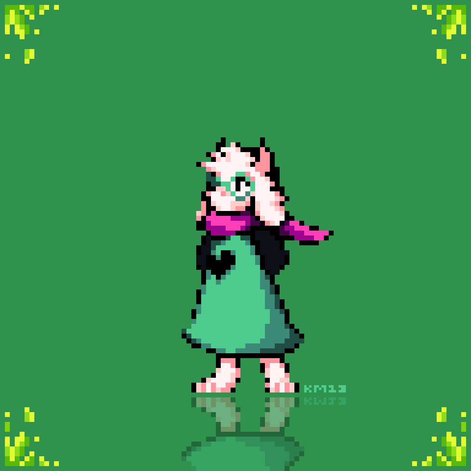 Cartridiverse 32 - Ralsei (Deltarune) - animated pixel art sprite