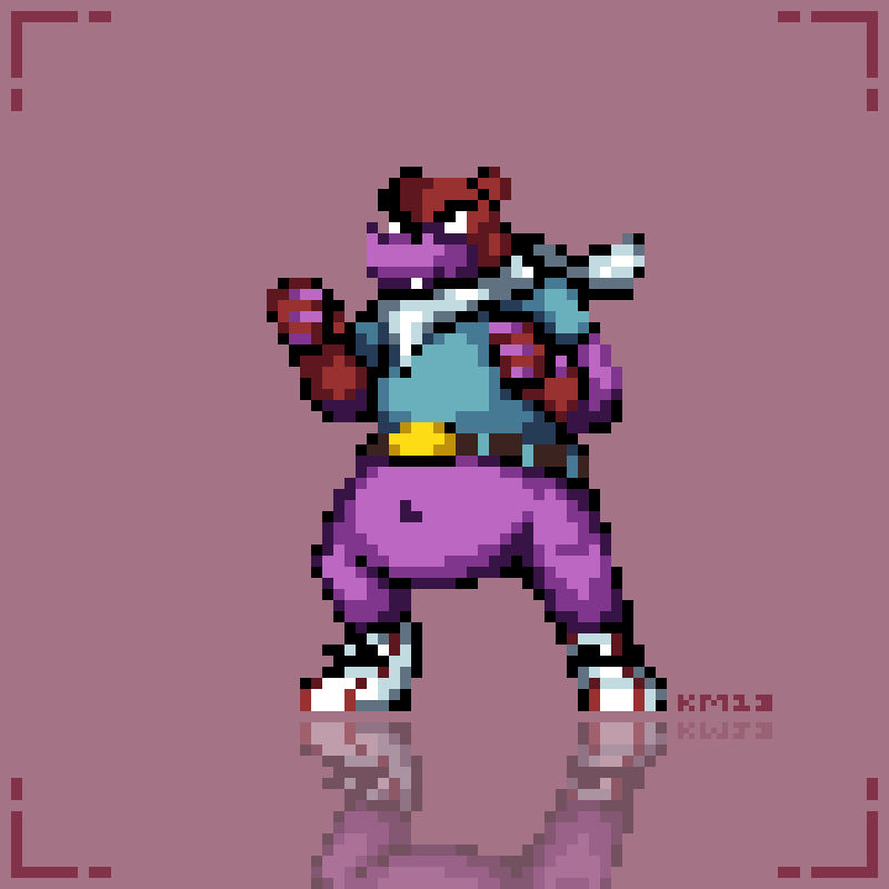 Cartridiverse 28 - Murray (Sly) - animated pixel art sprite