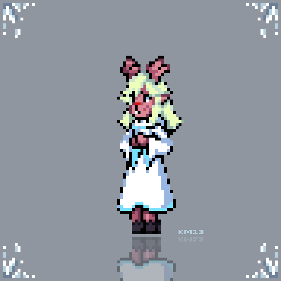 Cartridiverse 32 - Noelle Holiday (Deltarune) - animated pixel art sprite
